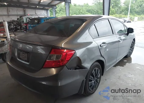 2012 Honda Civic Lx z USA, uszkodzony, nr VIN 2HGFB2F52CH586379